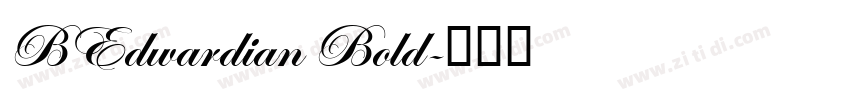 BEdwardian Bold字体转换